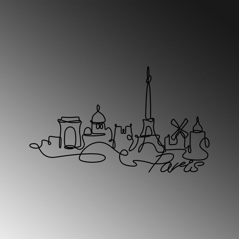 Casa si Gradina - Corpuri si surse de iluminat - Plafoniere, aplice si spoturi - Accesoriu decorativ de perete, Wallxpert, metal, negru, 69x120 cm - Infinity.ro