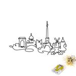 Casa si Gradina - Corpuri si surse de iluminat - Plafoniere, aplice si spoturi - Accesoriu decorativ de perete, Wallxpert, metal, negru, 69x120 cm - Infinity.ro