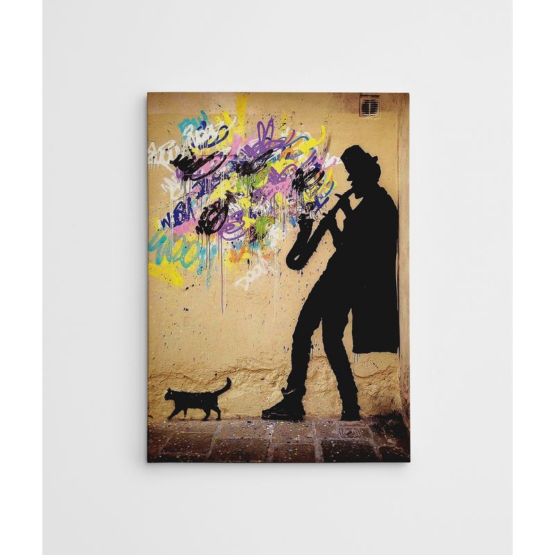 Casa si Gradina - Decoratiuni - Tablouri - Tablou canvas decorativ, Wallxpert, multicolor, 50x70 cm, 50% bumbac, 50% poliester, rama lemn, 966BRS1179 - Infinity.ro