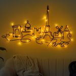 Casa si Gradina - Corpuri si surse de iluminat - Plafoniere, aplice si spoturi - Accesoriu decorativ de perete, Wallxpert, metal, negru, 69x120 cm - Infinity.ro