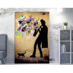 Casa si Gradina - Decoratiuni - Tablouri - Tablou canvas decorativ, Wallxpert, multicolor, 50x70 cm, 50% bumbac, 50% poliester, rama lemn, 966BRS1179 - Infinity.ro