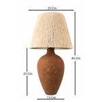 Casa si Gradina - Corpuri si surse de iluminat - Veioze si lampi - Veioze - Veioza, Opviq, ceramica, maro, 45 cm, 687HMY1493 - Infinity.ro