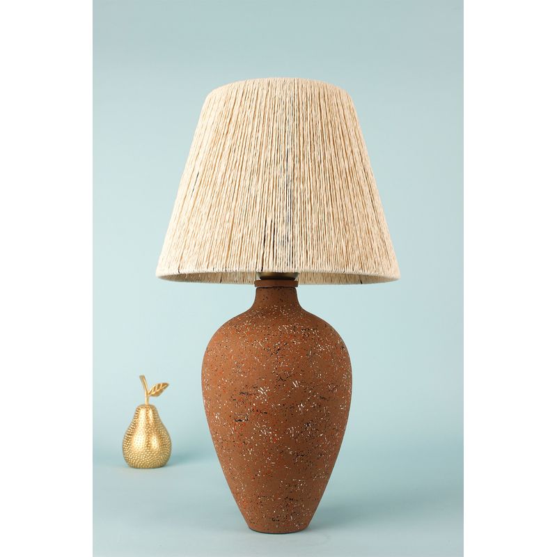 Casa si Gradina - Corpuri si surse de iluminat - Veioze si lampi - Veioze - Veioza, Opviq, ceramica, maro, 45 cm, 687HMY1493 - Infinity.ro