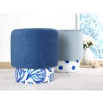 Casa si Gradina - Mobilier - Scaune si fotolii - Tabureti - Taburet, Atelier Del Sofa, bumbac si in, multicolor, 46x43 cm, 209FLF1358 - Infinity.ro