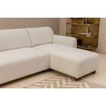 Casa si Gradina - Mobilier - Canapele si coltare - Coltare - Coltar, Hanah Home, cadru lemn de fag si pal, alb, 162x273x93 cm - Infinity.ro