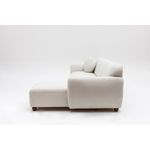 Casa si Gradina - Mobilier - Canapele si coltare - Coltare - Coltar, Hanah Home, cadru lemn de fag si pal, alb, 162x273x93 cm - Infinity.ro