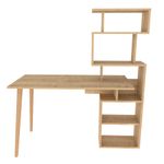 Casa si Gradina - Mobilier - Mese si birouri - Birouri - Birou, Hanah Home, pal melaminat, stejar, 133x55x146.4 cm - Infinity.ro