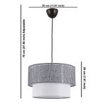 Casa si Gradina - Corpuri si surse de iluminat - Lustre si pendule - Candelabru, Opviq, metal, gri si alb, 30x30x70 cm - Infinity.ro