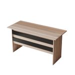 Casa si Gradina - Mobilier - Mese si birouri - Birouri - Birou de studiu, Hanah Home, pal melaminat, stejar si negru, 140x60x73.8 cm - Infinity.ro