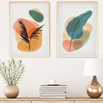 Casa si Gradina - Decoratiuni - Tablouri - Tablou decorativ inramat, Wallxpert, mdf, multicolor, 70x50 cm, set 2 bucati, 693BSE1770 - Infinity.ro