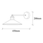 Casa si Gradina - Corpuri si surse de iluminat - Plafoniere, aplice si spoturi - Aplica de perete, Opviq, metal, vintage, 30x45 cm - Infinity.ro