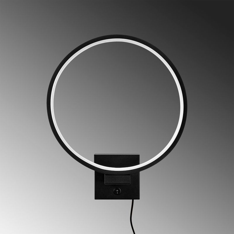 Casa si Gradina - Corpuri si surse de iluminat - Plafoniere, aplice si spoturi - Aplica, Opviq, metal, negru, 30x36x9 cm, led integrat - Infinity.ro