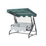 Casa si Gradina - Gradina si terasa - Balansoare si hamace - Balansoare - Balansoar de gradina dublu, Hanah Home, poliester, multicolor, 170x168x110 cm - Infinity.ro