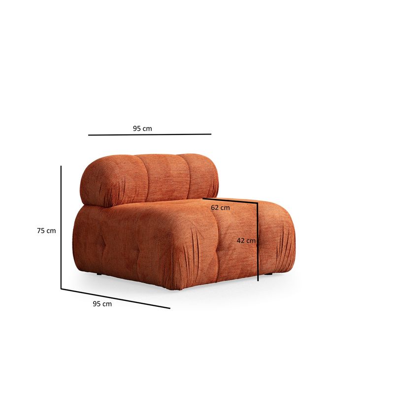 Casa si Gradina - Mobilier - Canapele si coltare - Coltare - Coltar, Atelier Del Sofa, lemn fag si pal, portocaliu, 290x160x95 cm - Infinity.ro