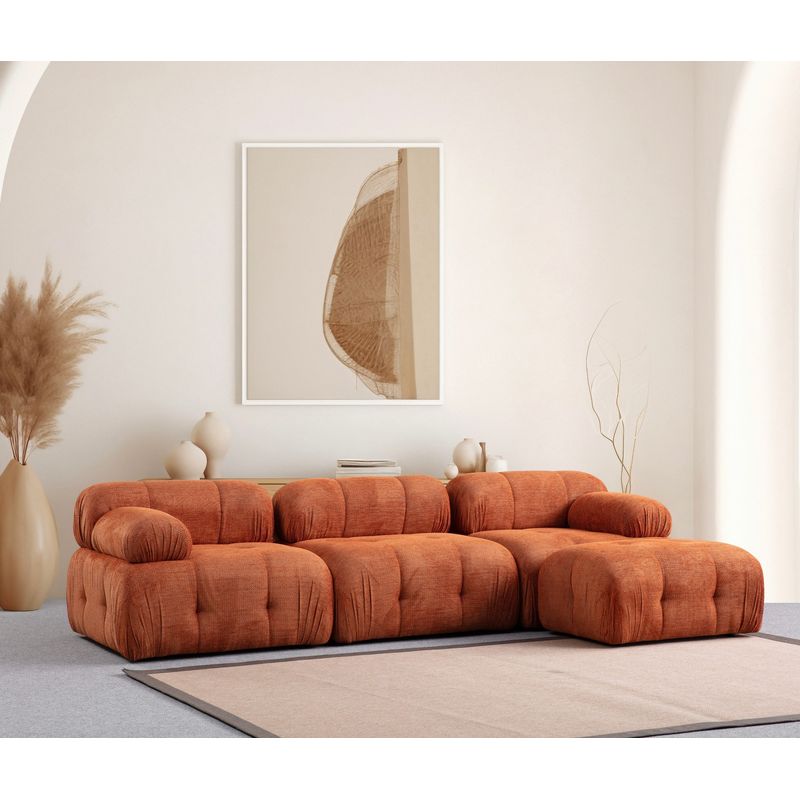 Casa si Gradina - Mobilier - Canapele si coltare - Coltare - Coltar, Atelier Del Sofa, lemn fag si pal, portocaliu, 290x160x95 cm - Infinity.ro
