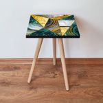 Casa si Gradina - Mobilier - Mese si birouri - Masute de cafea - Masa laterala, Hanah Home, mdf, multicolor, 35x35x42 cm, 481LNA2170 - Infinity.ro
