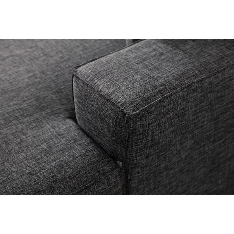 Casa si Gradina - Mobilier - Canapele si coltare - Coltare - Coltar extensibil, Hanah Home, lemn fag si pal, gri inchis, 260x170 cm - Infinity.ro