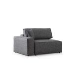 Casa si Gradina - Mobilier - Canapele si coltare - Coltare - Coltar extensibil, Hanah Home, lemn fag si pal, gri inchis, 260x170 cm - Infinity.ro
