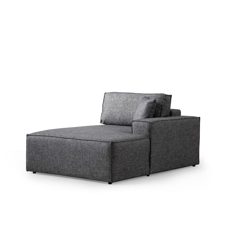 Casa si Gradina - Mobilier - Canapele si coltare - Coltare - Coltar extensibil, Hanah Home, lemn fag si pal, gri inchis, 260x170 cm - Infinity.ro