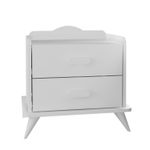Casa si Gradina - Mobilier - Comode si corpuri - Noptiere - Noptiera, Hanah Home, pal melaminat, alb, 60x42.1x58.6 cm - Infinity.ro