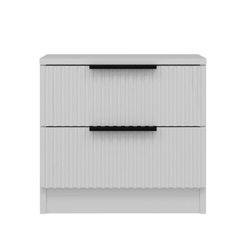 Casa si Gradina - Mobilier - Comode si corpuri - Noptiere - Noptiera, Hanah Home, pal melaminat, alb, 54x47x40 cm - Infinity.ro
