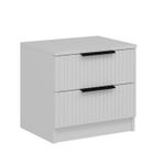 Casa si Gradina - Mobilier - Comode si corpuri - Noptiere - Noptiera, Hanah Home, pal melaminat, alb, 54x47x40 cm - Infinity.ro
