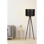 Casa si Gradina - Corpuri si surse de iluminat - Veioze si lampi - Lampadare - Lampadar, Opviq, mdf, negru nuc, 145 cm - Infinity.ro