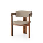 Casa si Gradina - Mobilier - Scaune si fotolii - Fotolii - Fotoliu, Hanah Home, lemn, in, nuc, nurca, 58x49x76 cm - Infinity.ro