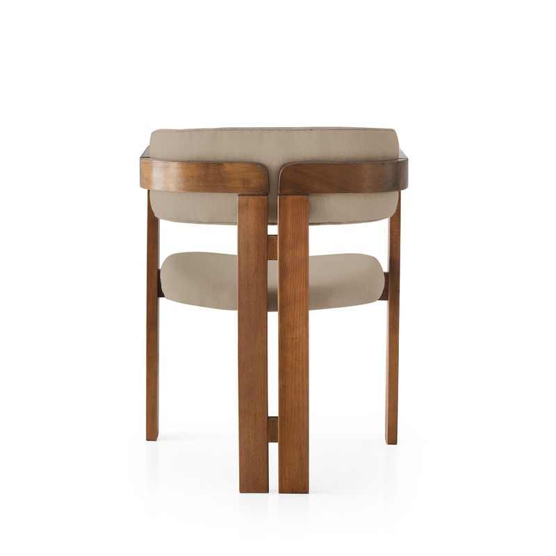 Casa si Gradina - Mobilier - Scaune si fotolii - Fotolii - Fotoliu, Hanah Home, lemn, in, nuc, nurca, 58x49x76 cm - Infinity.ro