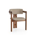 Casa si Gradina - Mobilier - Scaune si fotolii - Fotolii - Fotoliu, Hanah Home, lemn, in, nuc, nurca, 58x49x76 cm - Infinity.ro