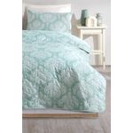 Casa si Gradina - Textile si covoare - Lenjerii de pat - Seturi de lenjerie - Set cuvertura pat dublu, L'essentiel Maison, verde apa, 200x220 cm, 65% bumbac 35% poliester - Infinity.ro