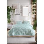 Casa si Gradina - Textile si covoare - Lenjerii de pat - Seturi de lenjerie - Set cuvertura pat dublu, L'essentiel Maison, verde apa, 200x220 cm, 65% bumbac 35% poliester - Infinity.ro