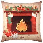 Casa si Gradina - Textile si covoare - Perne si pilote - Perne decorative - Perna decorativa, Aberto Design, multicolor, 43x43 cm, bumbac si poliester, umplutura siliconica, 420GRC0147 - Infinity.ro