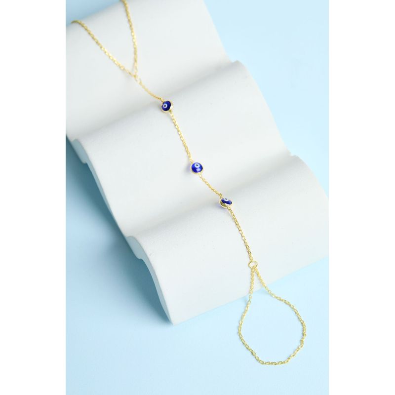 Fashion, accesorii si bijuterii - Femei - Bijuterii femei - Bratari femei - Bratara de mana, Heliophilia, argint 925, auriu, marime universala - Infinity.ro