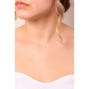 Colier, Heliophilia, dama, argintiu, argint 925, zircon