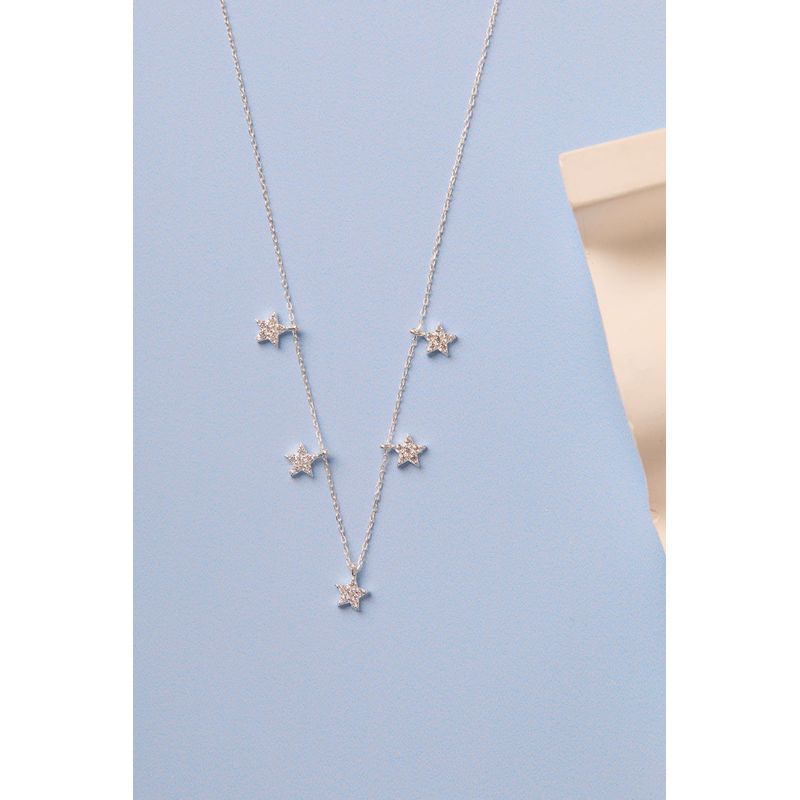 Fashion, accesorii si bijuterii - Femei - Bijuterii femei - Coliere femei - Colier, Heliophilia, dama, argintiu, argint 925, zircon - Infinity.ro