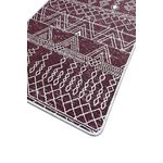 Casa si Gradina - Textile si covoare - Covoare - Covorase baie - Set covorase baie, L'essentiel Maison, rosu bordo si alb, 60x100 cm si 50x60 cm, 100% poliester, antiderapant - Infinity.ro