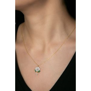 Colier, Heliophilia, argint 925, auriu, 136ELS1144