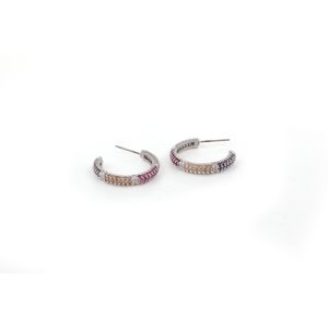 Cercei, Heliophilia, femei, multicolor, metal, lungime 3 cm