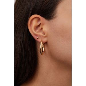 Cercei, Heliophilia, femei, auriu, metal, diametru 31-26-23 mm