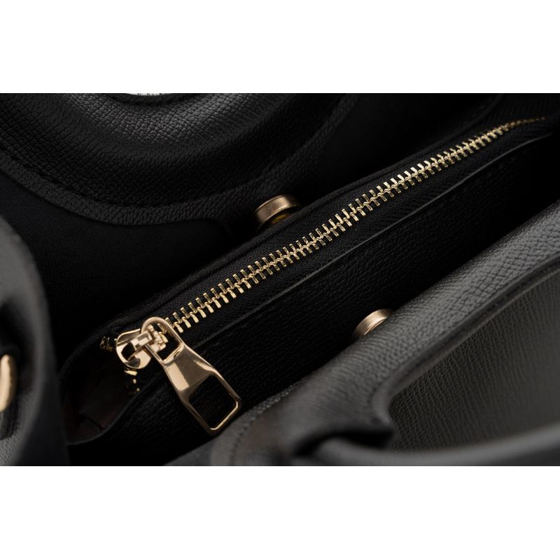 Fashion, accesorii si bijuterii - Femei - Accesorii femei - Genti si rucsacuri femei - Geanta de mana, Lucky Bees, piele polivinilica, negru, 28x13x22 cm - Infinity.ro