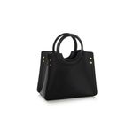 Fashion, accesorii si bijuterii - Femei - Accesorii femei - Genti si rucsacuri femei - Geanta de mana, Lucky Bees, piele polivinilica, negru, 28x13x22 cm - Infinity.ro