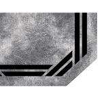 Casa si Gradina - Textile si covoare - Covoare - Covorase baie - Set covorase de baie, L'essentiel Maison, gri si negru, 50x60 cm si 60x100 cm, 100% poliester, antiderapant - Infinity.ro