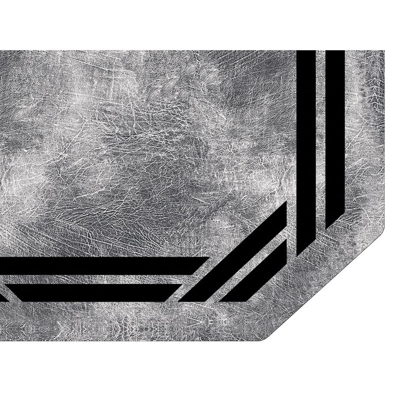 Casa si Gradina - Textile si covoare - Covoare - Covorase baie - Set covorase de baie, L'essentiel Maison, gri si negru, 50x60 cm si 60x100 cm, 100% poliester, antiderapant - Infinity.ro