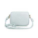 Fashion, accesorii si bijuterii - Femei - Accesorii femei - Genti si rucsacuri femei - Geanta crossbody, Lucky Bees, piele polivinilica, albastru gheata, 21x7x16 cm - Infinity.ro