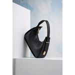 Fashion, accesorii si bijuterii - Femei - Accesorii femei - Genti si rucsacuri femei - Geanta de umar, Lucky Bees, piele polivinilica, antracit, 28x8x20 cm - Infinity.ro