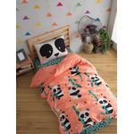 Casa si Gradina - Textile si covoare - Lenjerii de pat - Lenjerii copii - Set lenjerie de pat single, L'essentiel Maison, roz, 160x220 cm, 80% bumbac 20% poliester - Infinity.ro