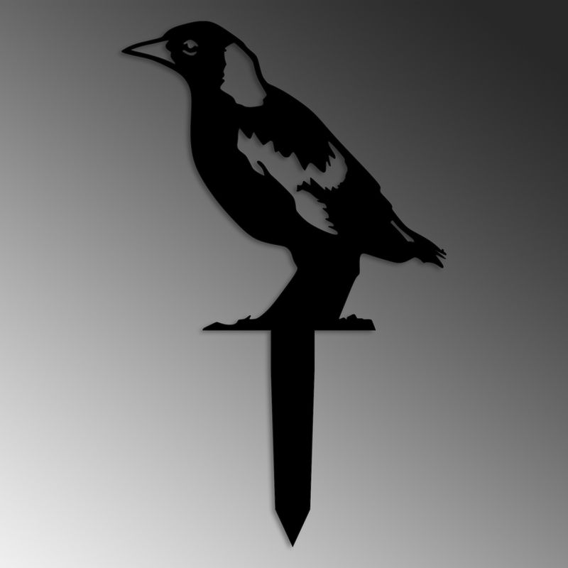 Casa si Gradina - Gradina si terasa - Decoratiuni exterior - Ornamente gradina - Obiect decorativ, Aberto Design, metal, negru, 37x23 cm - Infinity.ro