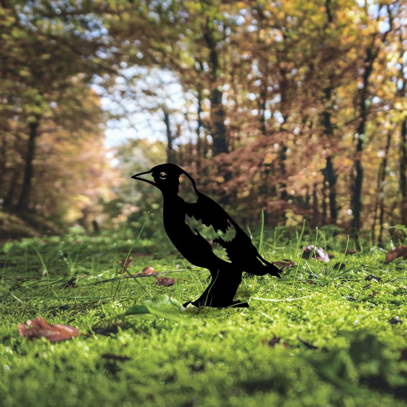 Casa si Gradina - Gradina si terasa - Decoratiuni exterior - Ornamente gradina - Obiect decorativ, Aberto Design, metal, negru, 37x23 cm - Infinity.ro