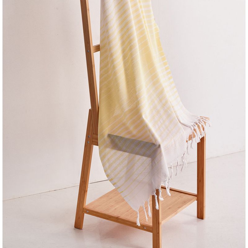 Casa si Gradina - Textile si covoare - Textile baie - Prosoape - Prosop de plaja fouta, L'essentiel Maison, galben, 90x180 cm, 100% bumbac - Infinity.ro